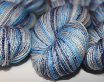 FrostBite - Self Striping Sock yarn - dyed to order - 4 stripes