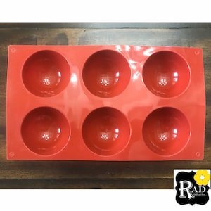 Large Cocoa bomb 6 Cavity Silicone Mold