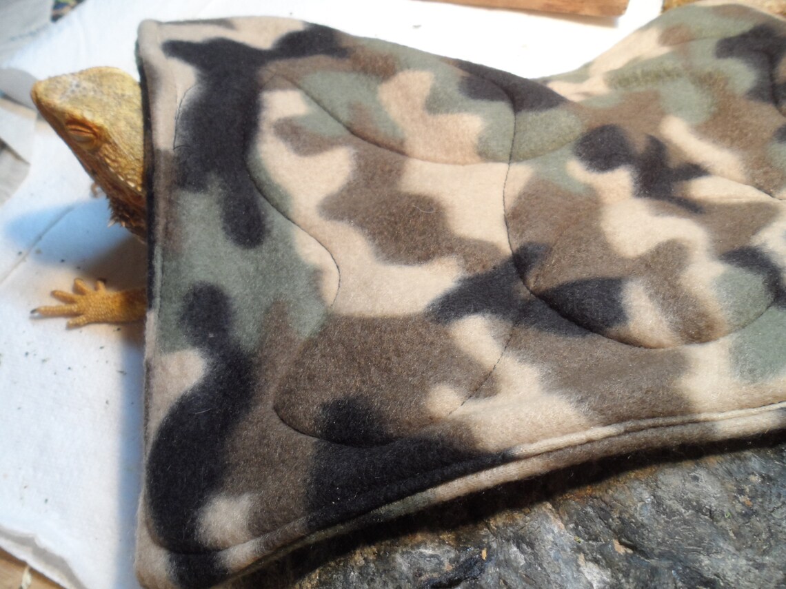 Bearded Dragon Pet Blanket..camouflage Fleece..cosy Etsy