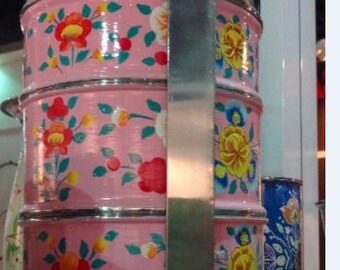 Kashmir Hand painted tiffin carrier