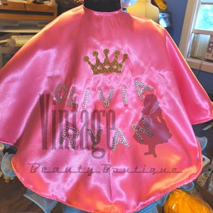 Custom cover up cape. Pageant. Dance. Hair and make up.