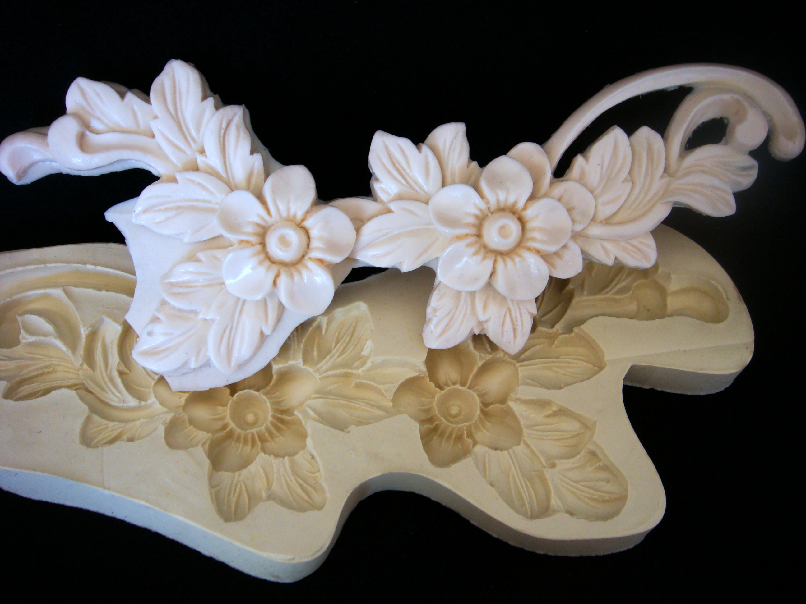 Flower Molding2 Handmade Silicone Mold Mould for Deco Sugar Etsy UK