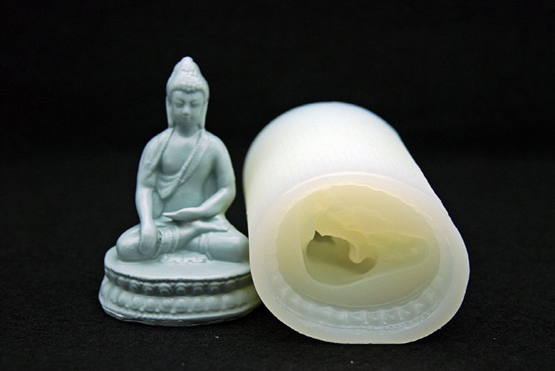 3D Sitting Buddha, Handmade Silicone Mold Mould for Deco Sugar