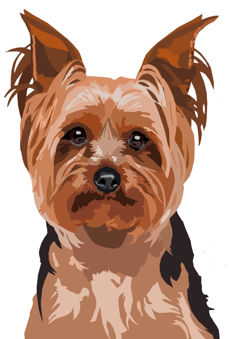 Yorkshire Terrier Dog Decal Sticker set of 2 - Etsy