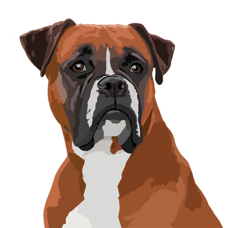 Boxer Decal Sticker Dog Sign set of 2 - Etsy