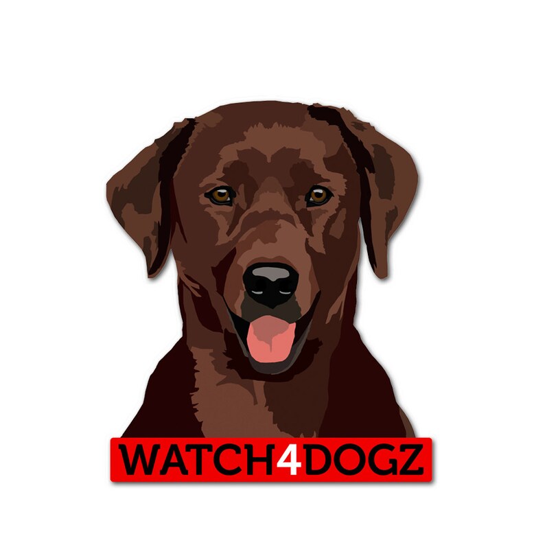 Labrador retriever dog decal sticker set of 2