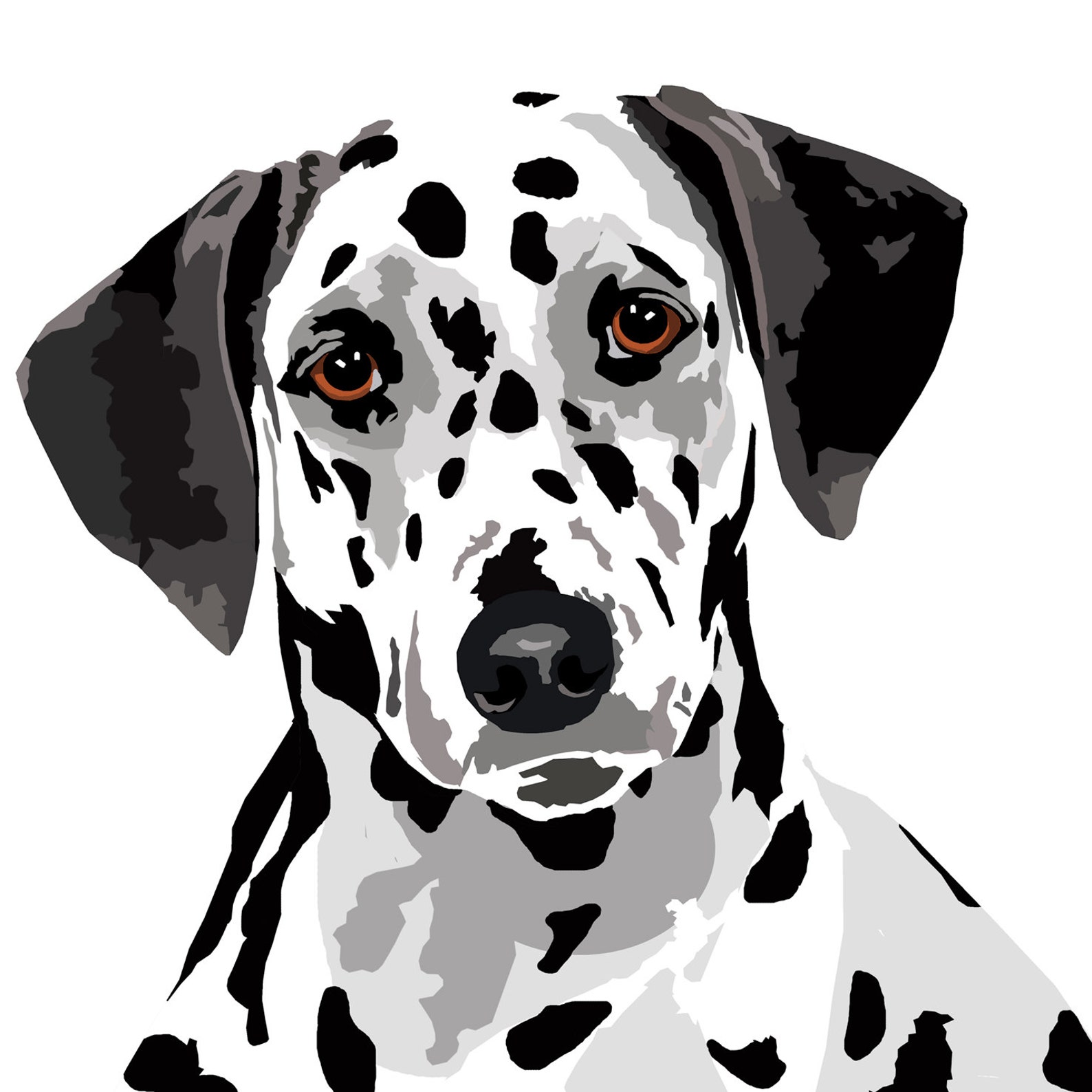 Dalmatian Dog Decal Sticker Set of 2 Etsy UK