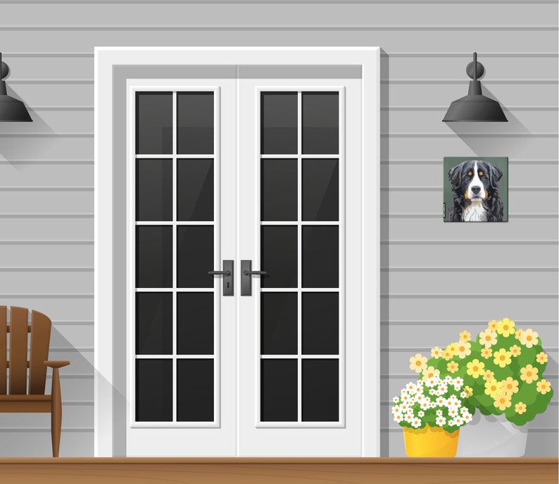 plate Bernese Mountain dog sign