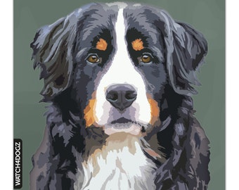 Bernese Mountain dog sign, plate