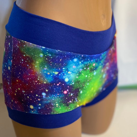 Ready to ship! Tuck Buddies 2.0 Adult - boy short style underwear made of bamboo lycra with organic cotton liner - galaxy