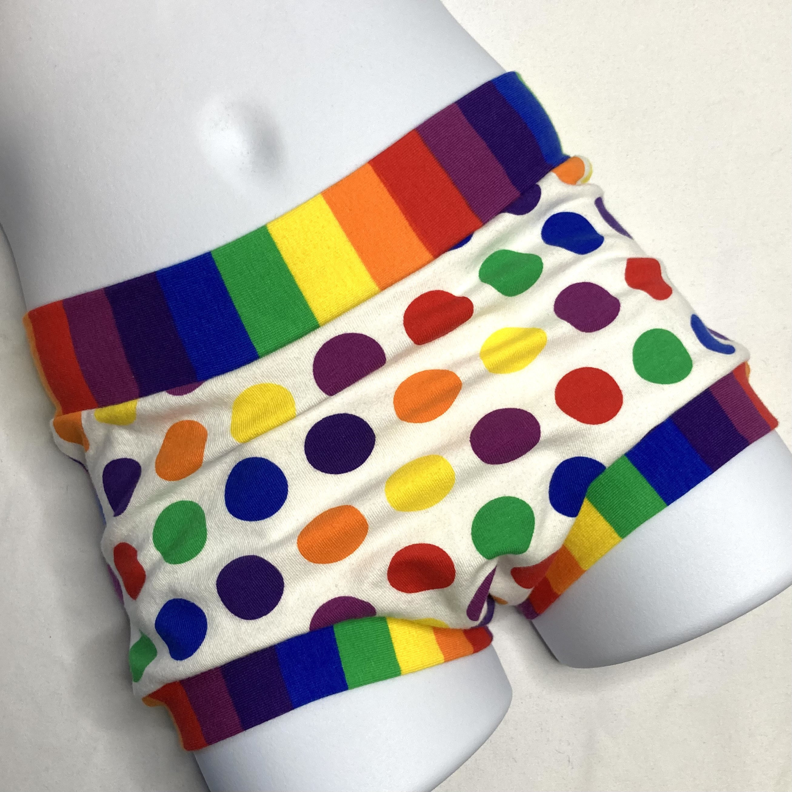 Tuck Buddies 2.0 KIDDOS - boyshort style tucking underwear for transgender  kids rainbow dot