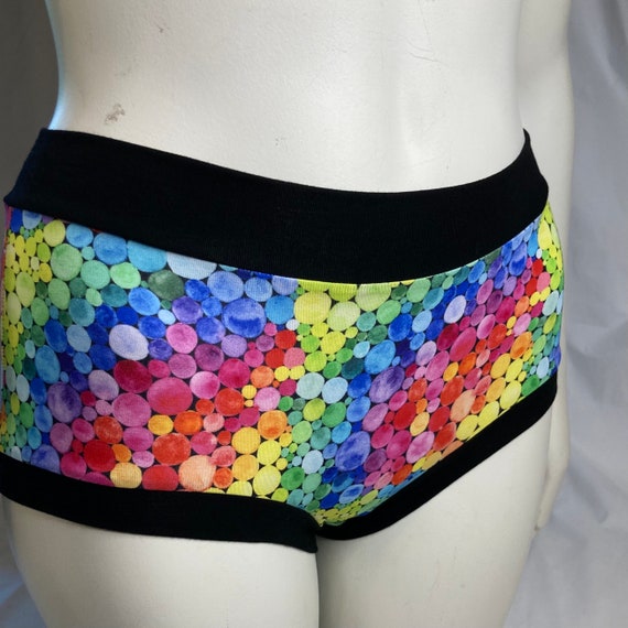 Tuck Buddies 2.0 - rainbow bubbles bamboo blend fabric - adult sizes
