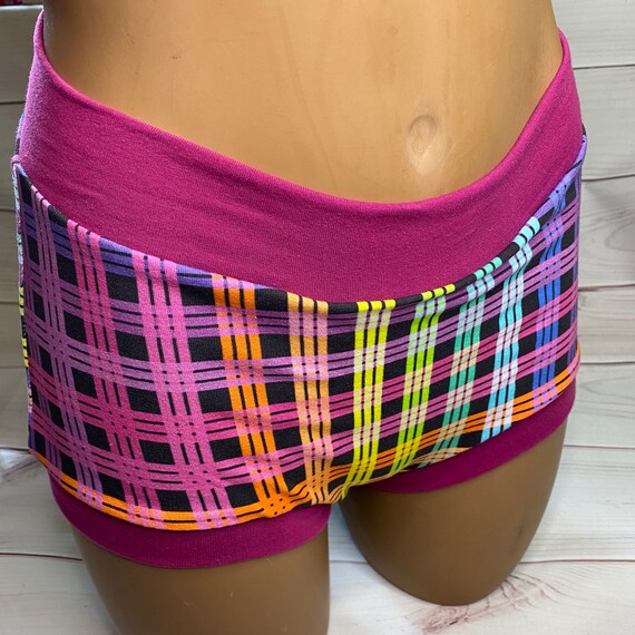 Tuck Buddies 2.0 ADULT - Transfemme / AMAB boyshort style tucking underwear. 1 pair of Tuck Buddies - rad plaid