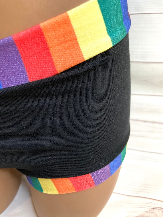 Tuck Buddies 2.0 - black w rainbow stripe - kiddo sizes