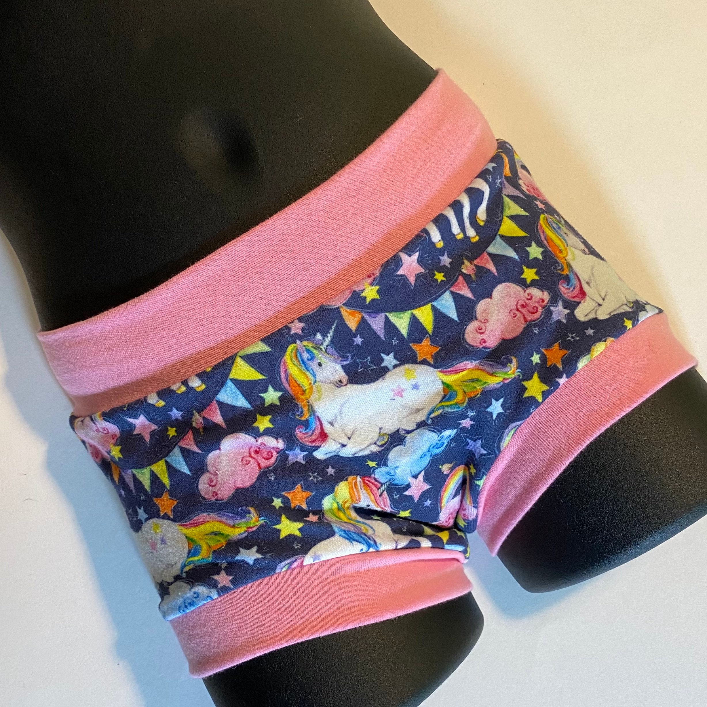 Tuck Buddies 2.0 KIDDOS - boyshort style tucking underwear for transgender  kids - unicorn party