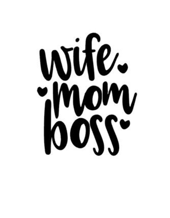 Wife mom boss car decal wall decor  etsy