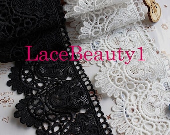 5 yards off white robin lace trim 8cm width wedding dress//party dress//girl dress lace trimming