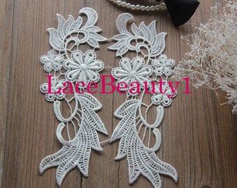 Venice lace Lace applique lace patch lace trim bridal headpiece hair band lace embellishment bridal headwear lace headpiece
