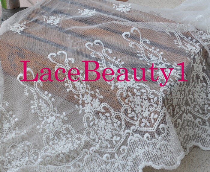 White Embroidery Mesh Lace,soft Lace, Wedding Lace, Bridal Lace,apparel