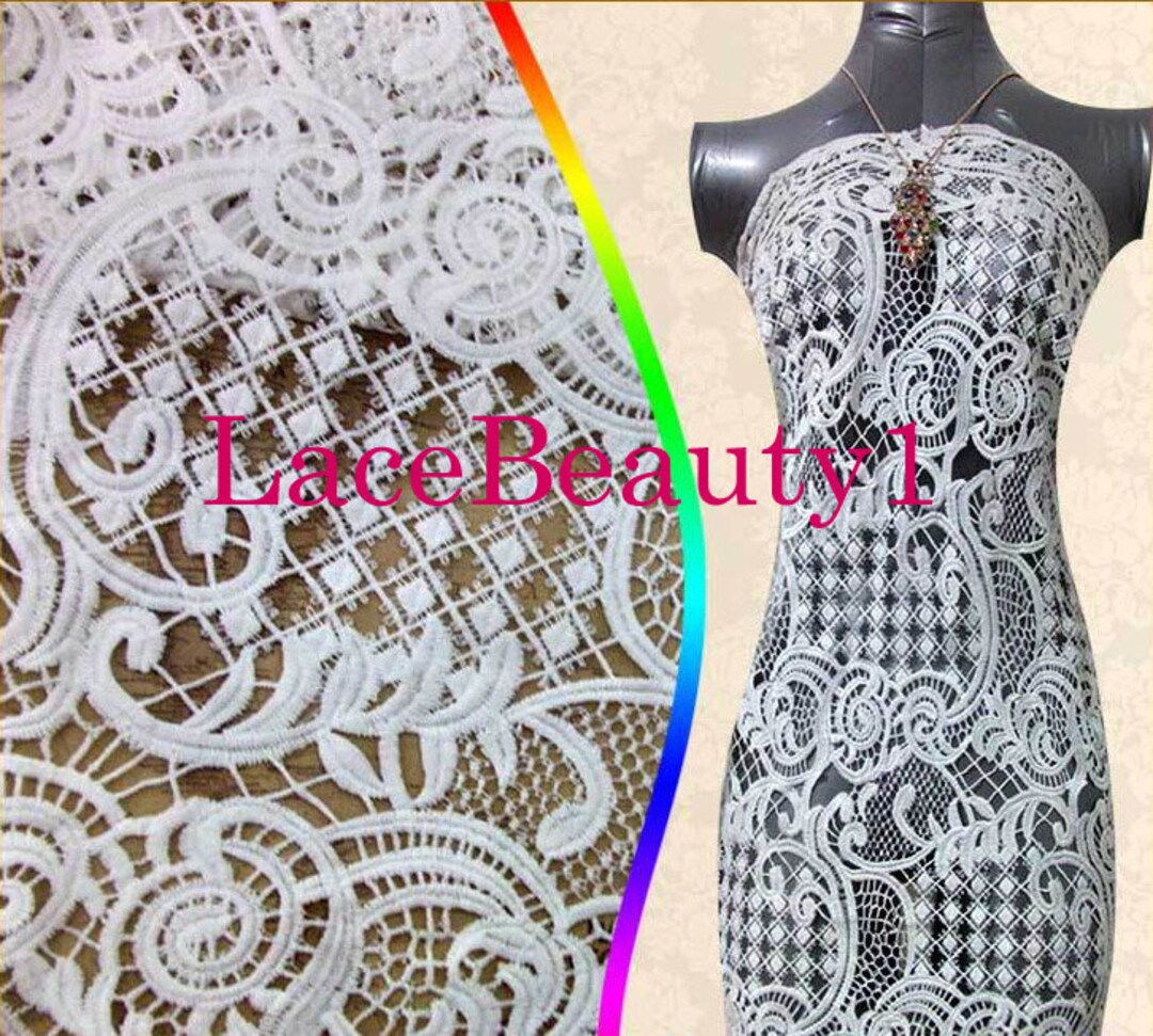 Sales Promotion White Lace Soft Lace Venice Lace Floral Lace Fabric