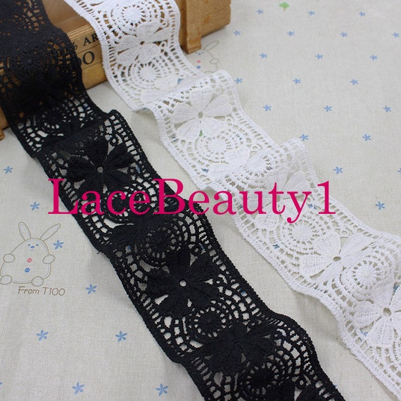 Black Cotton Lace 6.7cm wide