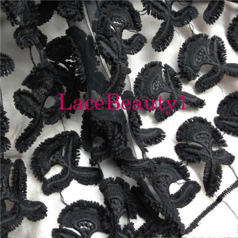 Watersoluble Lace Soft Lace Fabric Eyelet Lace Flower Etsy