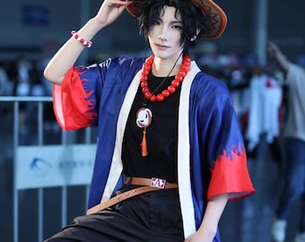 Portgas D. Ace Cosplay Costume ,Ace outfit,Ace kimono outfit,cosplay costume, Maid Cosplay Costume, anime suits,ACG Cosplay Costume