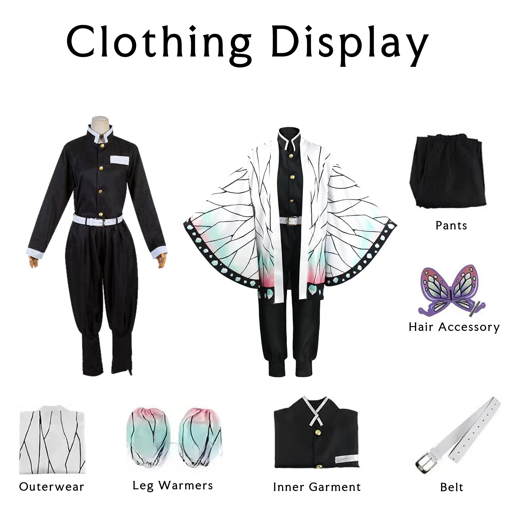 Shinobu Kocho Cosplay Costume ,insect Hashira Outfit,shinobu Haori ...