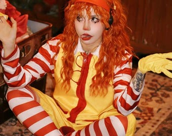 Halloween Cosplay Costume,Halloween Clown Greeter Costume, Parent-Child Clown Outfit, Parent-Child Cosplay Set,Clown Cosplay Costume