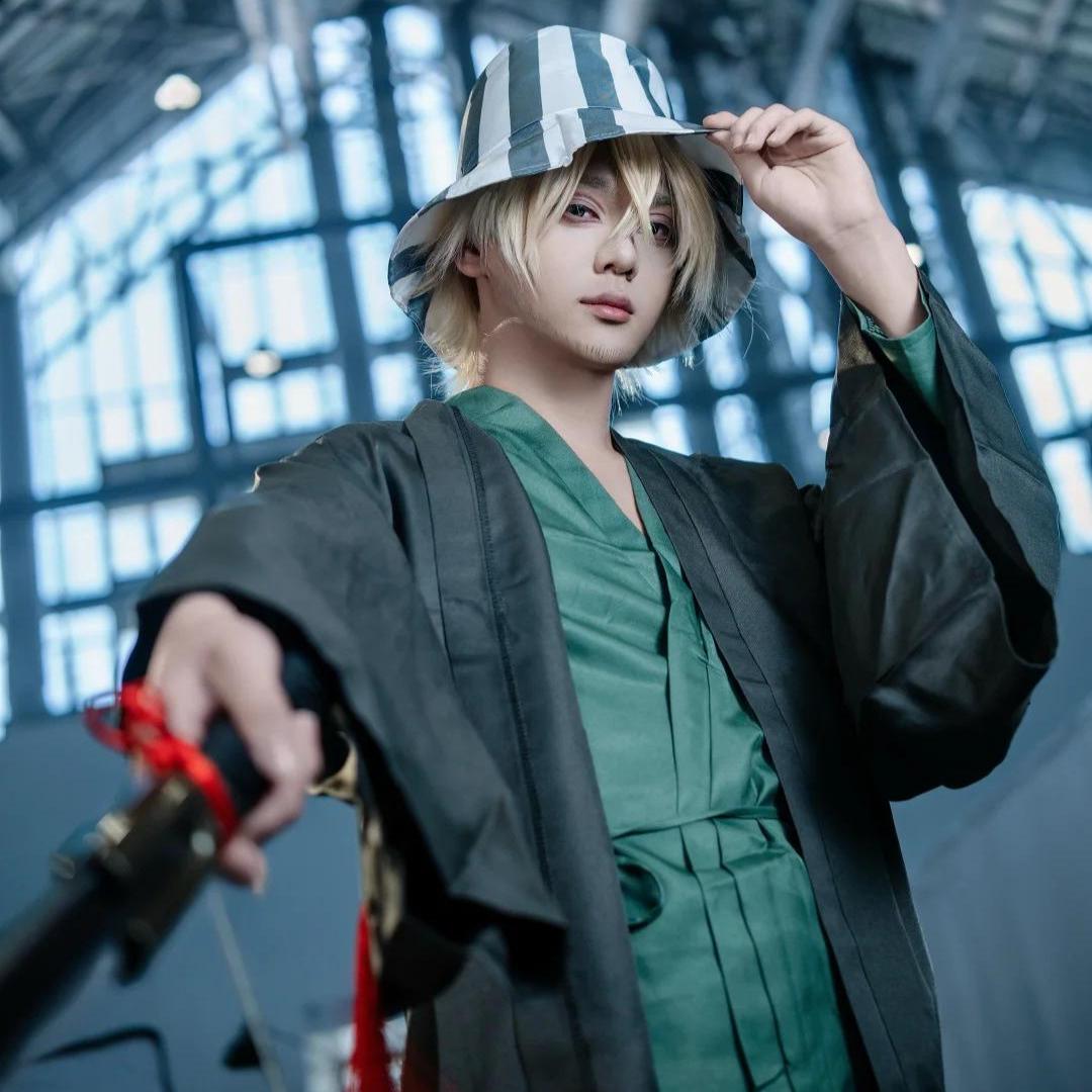 Kisuke Urahara X Bleach Reversible Bucket Hat Cap, Bleach Manga Anime Hat