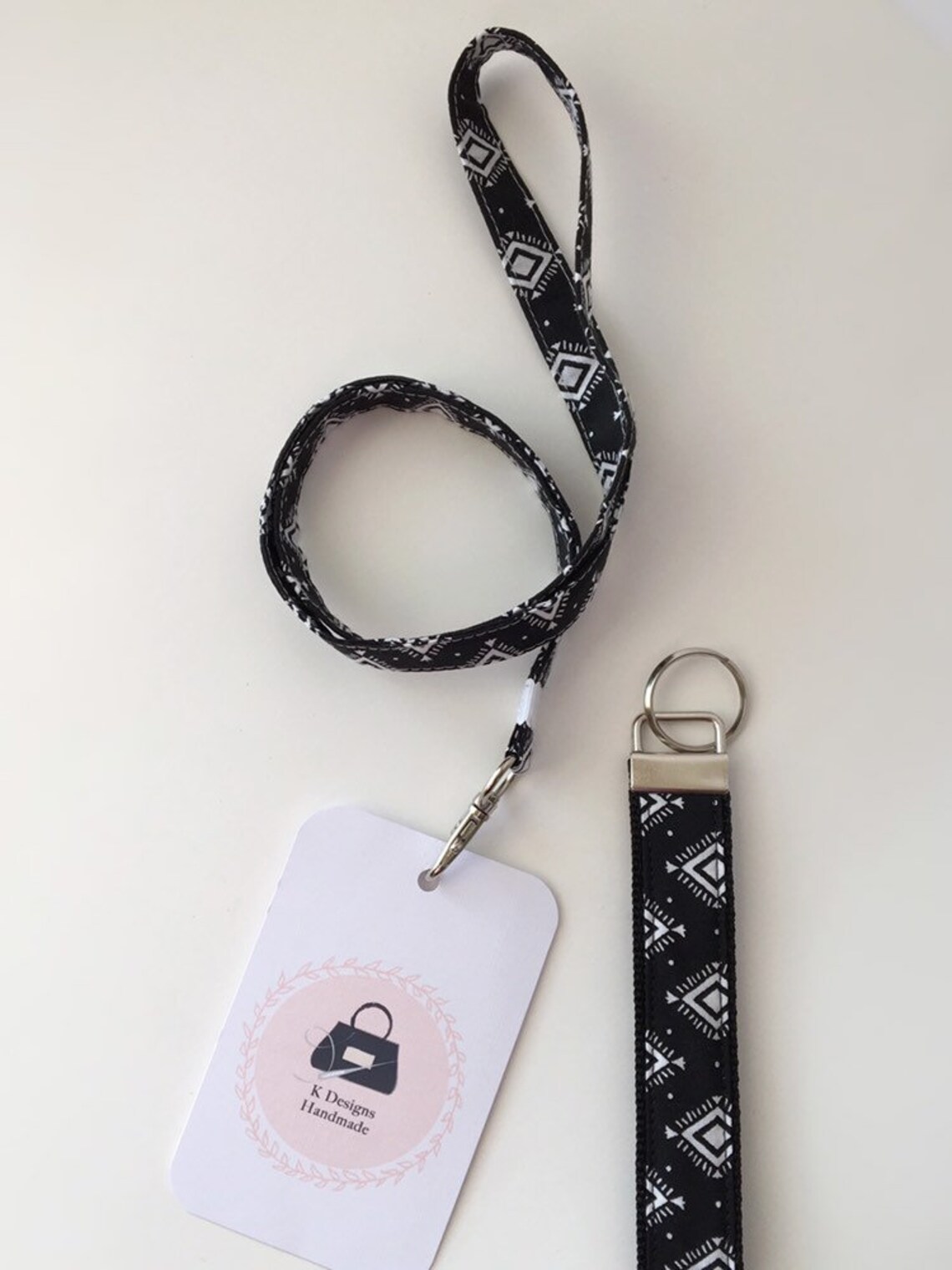 Zip ID Case and Lanyard Personalized Keychain Wristlet Key Etsy