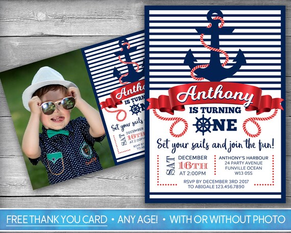 nautical invitation sailor invitation