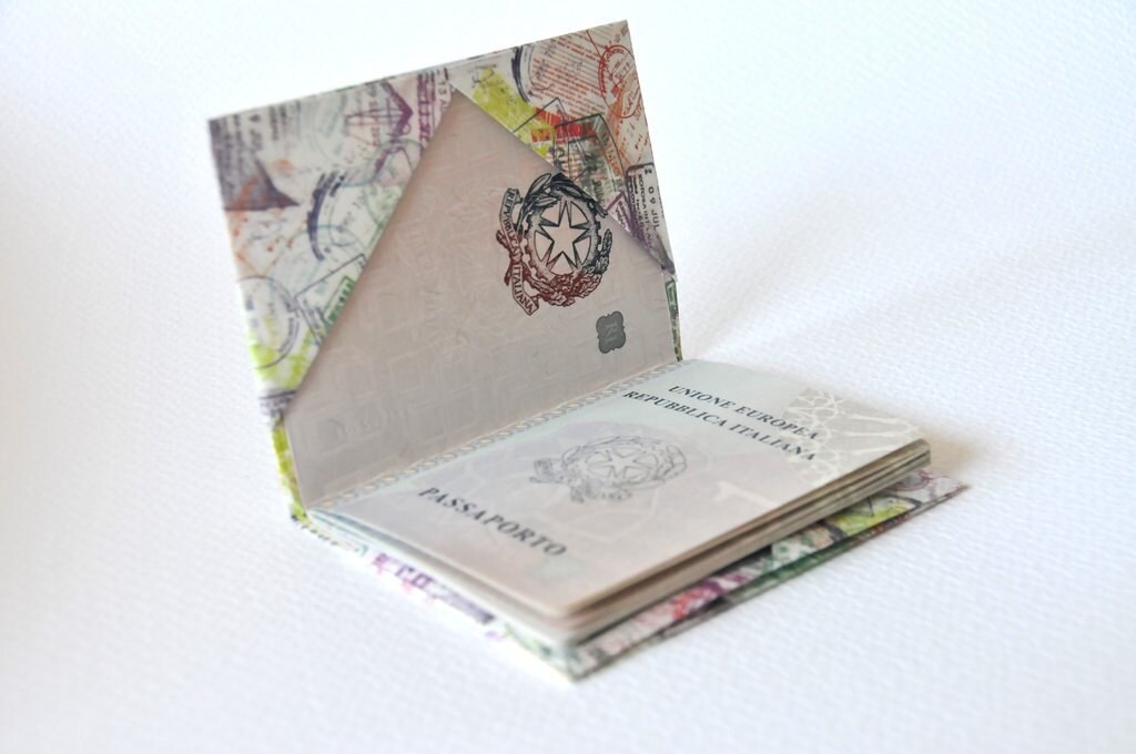 Tyvek paper passport holder PASSPORT Kamyno Etsy
