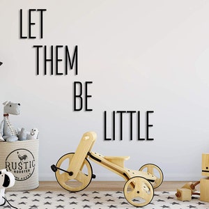 Tall Skinny Wood Letter | Let Them Be Little | Laser cut Letter | Farmhouse Decor | Farmhouse Font | Farmhouse Wood Letter | Wall Letters