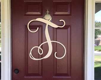 Single Letter Wooden Monogram Letters - home decor, door hanger, nursery decor, wall decor 20" Tall