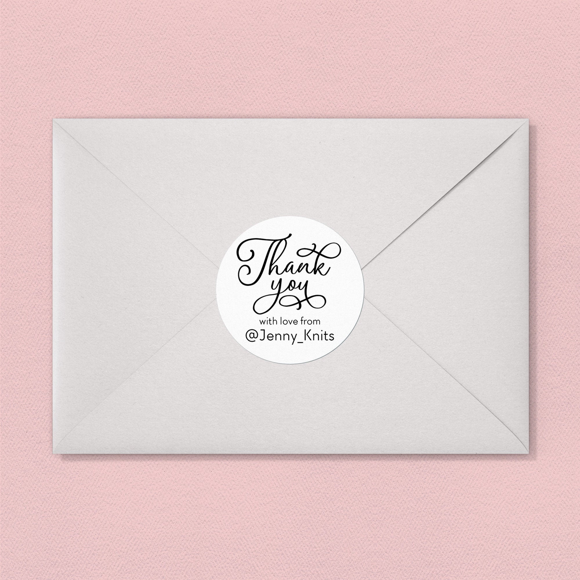 thank you stickers for small business 24 personalised round etsy