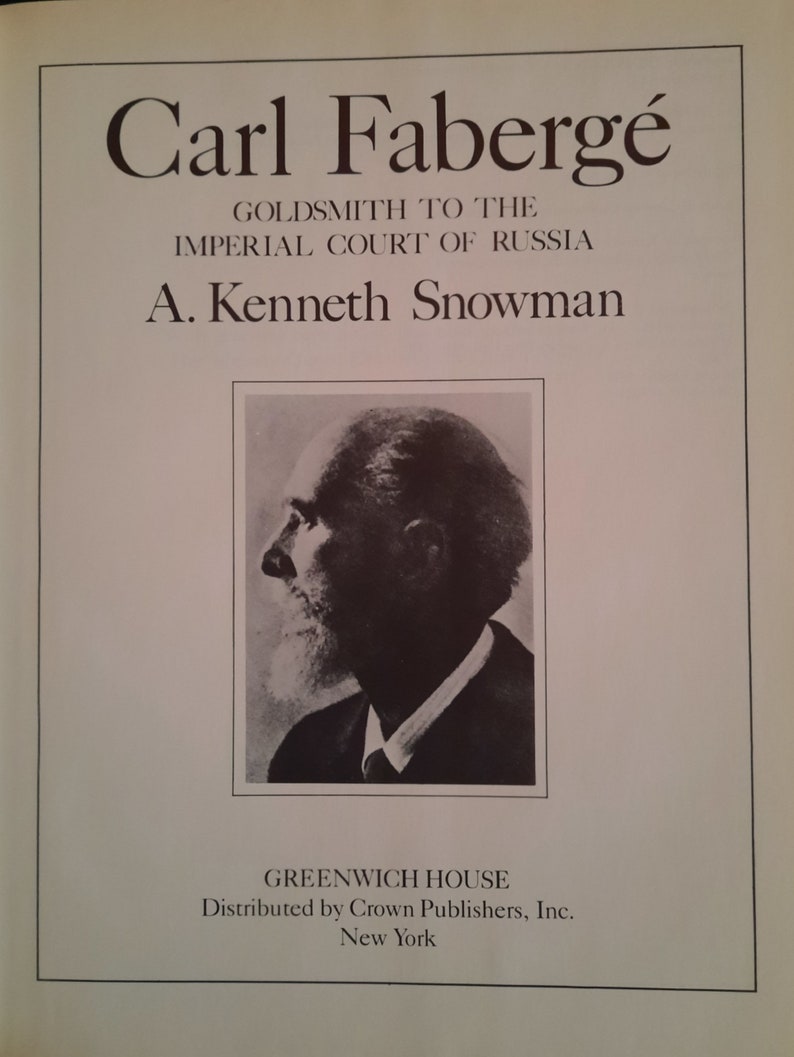 50% OFF! Book, Carl Faberge: Goldsmith to the Imperial Court of Russia ...
