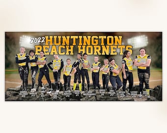 Softball / Fastpitch Team Banner - Choose Your Background