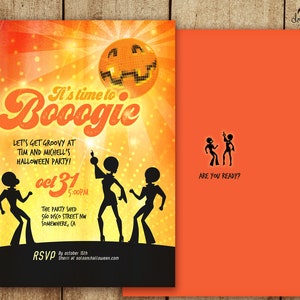 Halloween Disco 70s Party Invite - GF6364