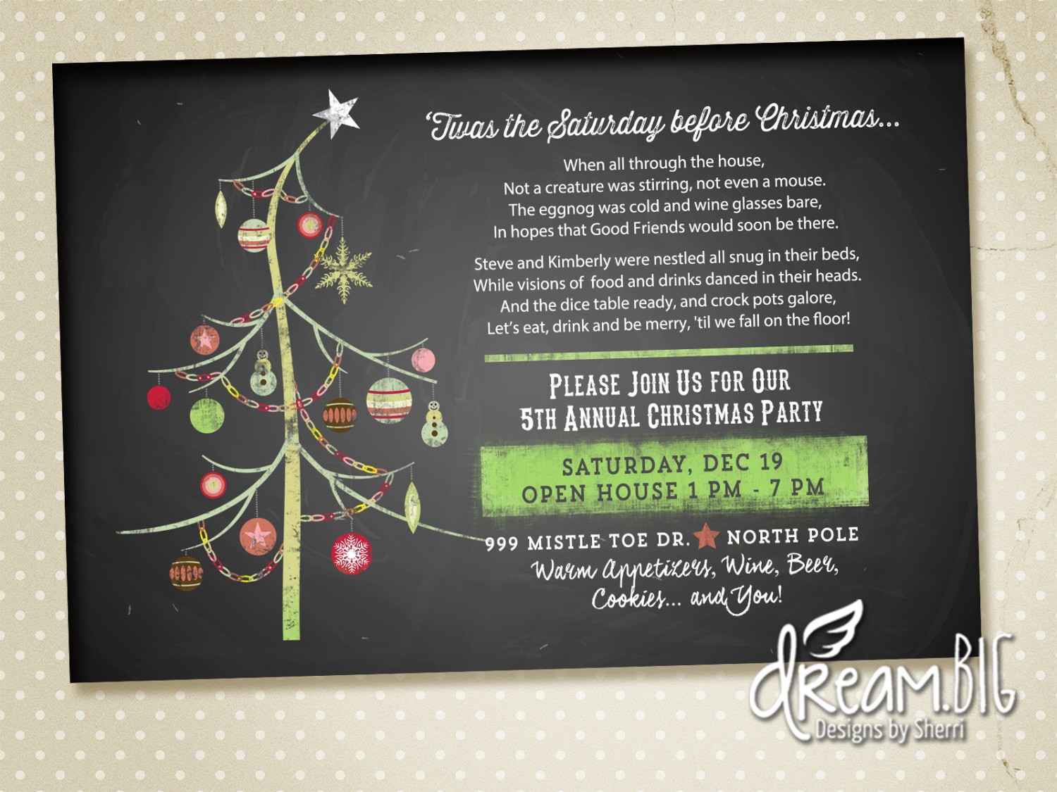 Funny Holiday Invitation Poems 1