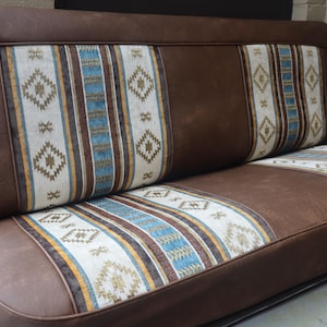 C10 Brown tribal seat cover
