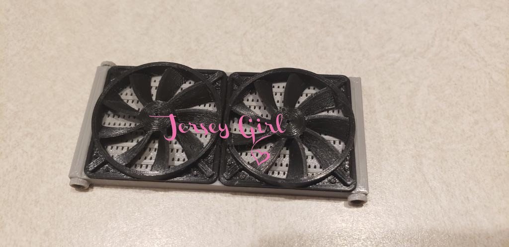 1:10 Scale Radiator and Fans for Rc Hobby Accessories for Jeep Car ...