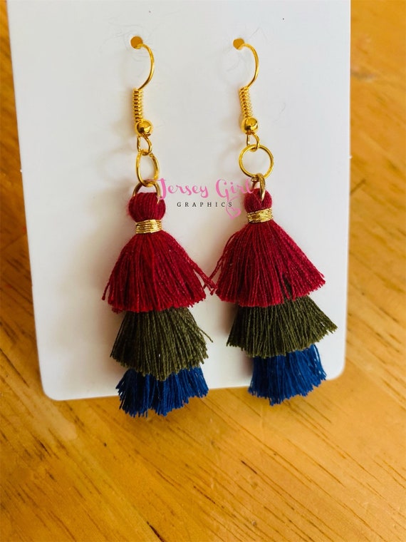 Macrame school earrings sale