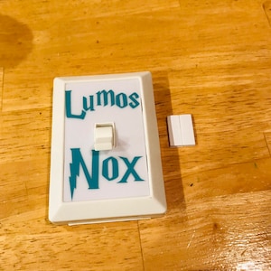 Latin Lumos nox wall LED mount light switch plate batter power on off custom night room camper rv