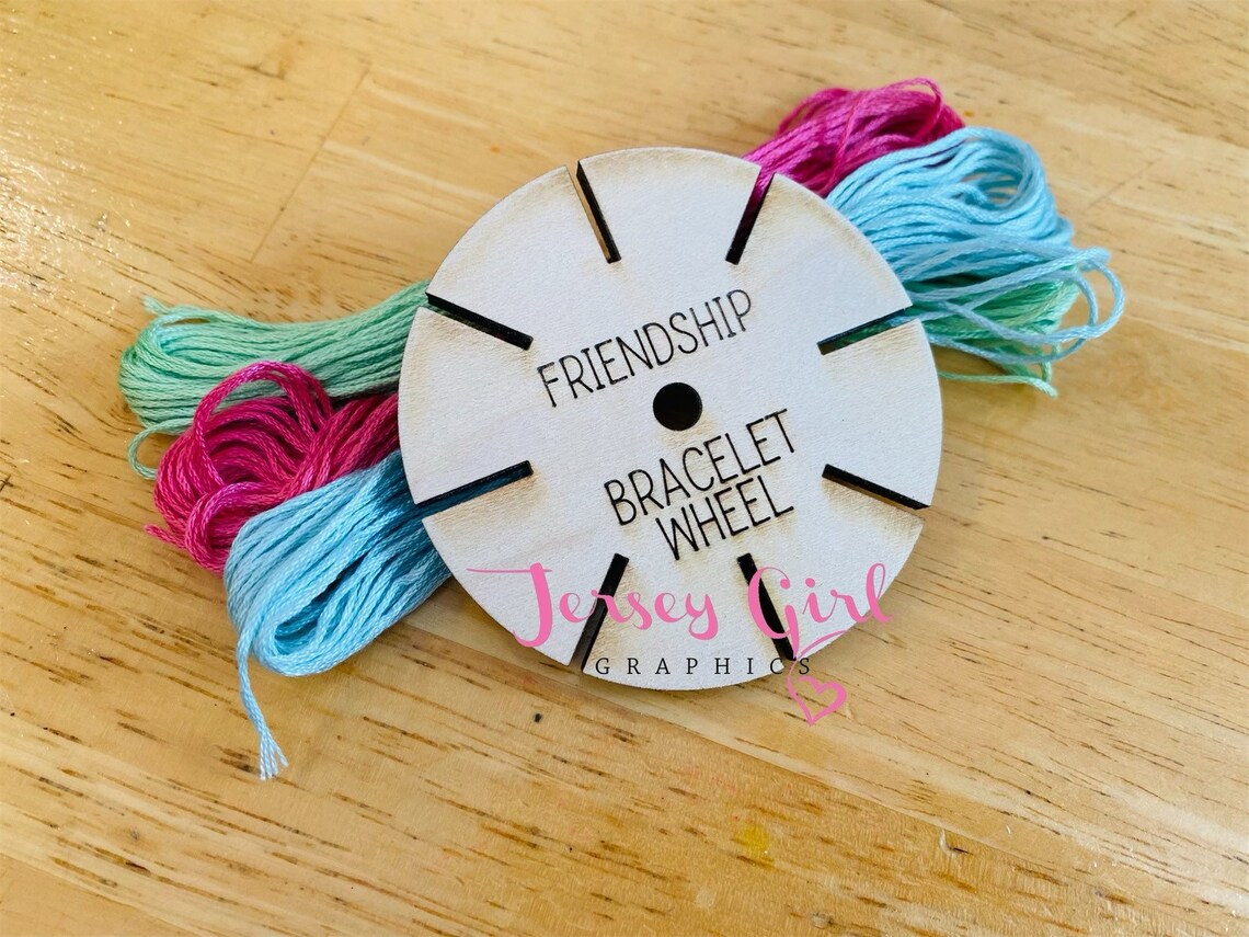 Friendship bracelet wooden wheel disc loom guide braid trollen Etsy