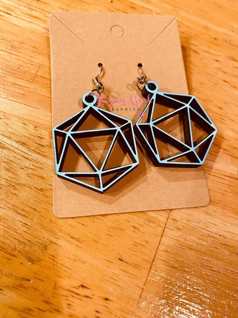 14 Piece Resin Dice Charms - Sparkling Polyhedral Pendants For DIY Jewelry Making