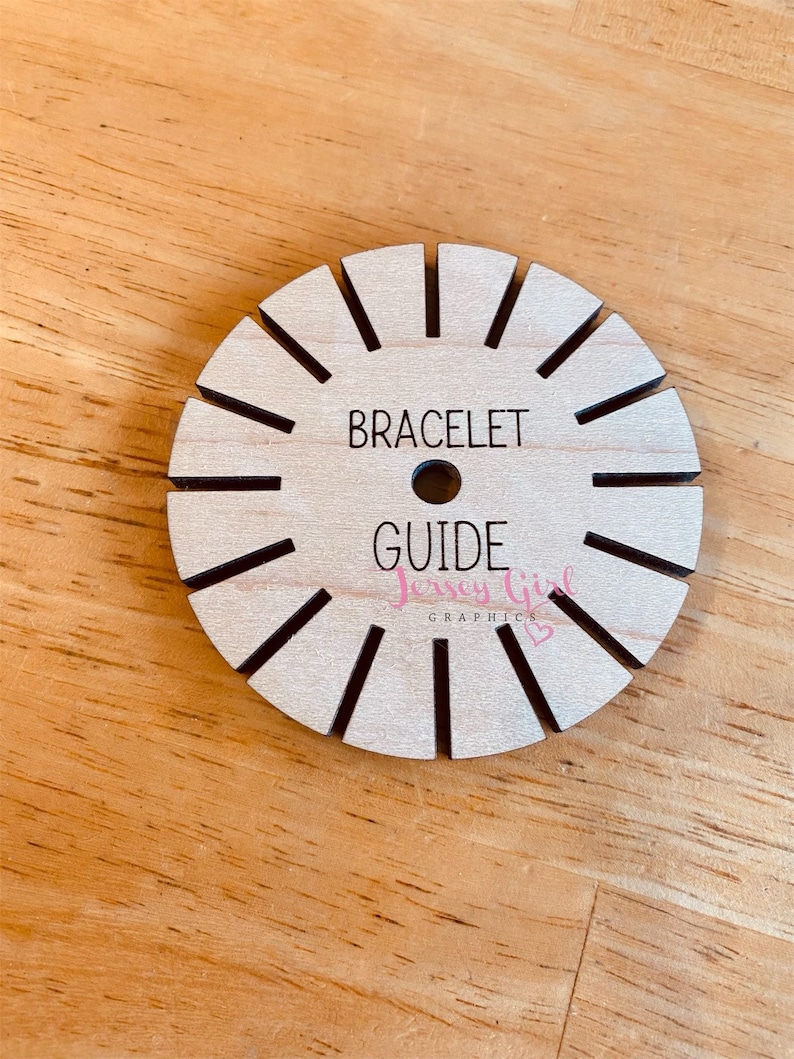 Friendship Bracelet Wooden Wheel Disc Loom Guide Braid Trollen Etsy