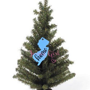 You Choose State Home custom wooden Christmas ornament hometown custom pride represent painted or diy holiday gift elf stocking tree America
