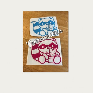 Clearance Raccoon Tree guardian vinyl decal rocket baby