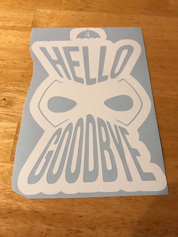 Hello Goodbye Klaus Umbrella Academy Inspired Vinyl Decal Car Etsy